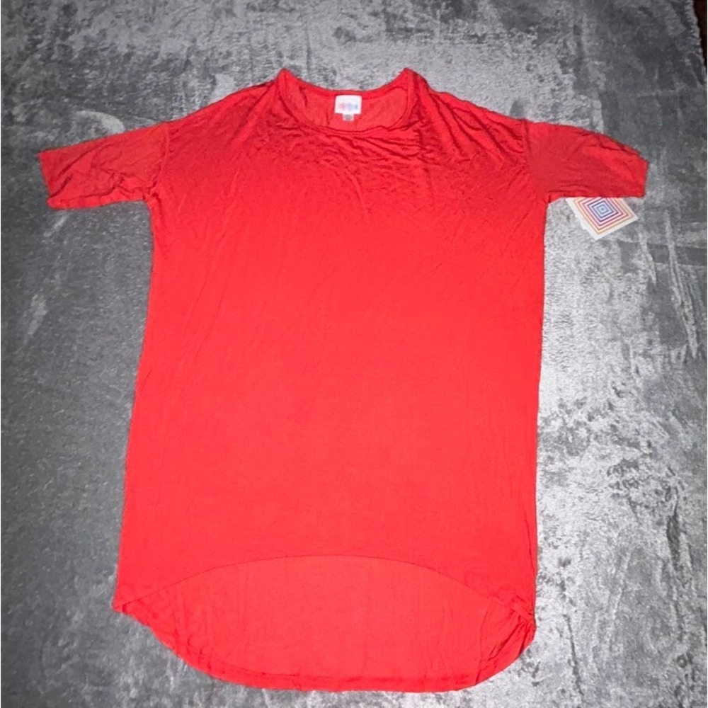 LuLaRoe‎ Red Irma Top Women's size XXS NWT
